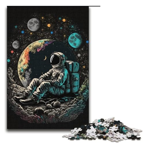 Puzzle für Erwachsene, 1000 Teile, Astronaut spielt Fußball, Puzzle, Geschenke für Erwachsene, Größe 38 x 26 cm Puzzle für Erwachsene, 1000 Teile, Astronaut spielt Fußball, Puzzle, Geschenke für Erwachsene, Größe 38 x 26 cm von LLONGKT