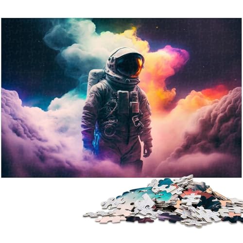 Puzzle für Erwachsene, 1000 Teile, Astronauten-Denkspiel, ganze Familie, Größe 50 x 75 cm von LLONGKT