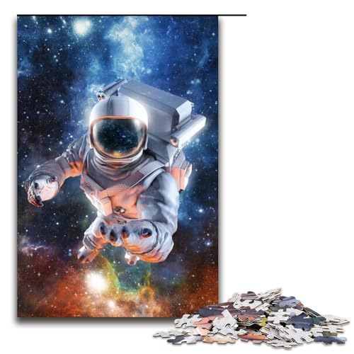 Puzzle für Erwachsene, 1000 Teile, Astronauten-Puzzle, Familiendekoration, Größe 50 x 75 cm von LLONGKT