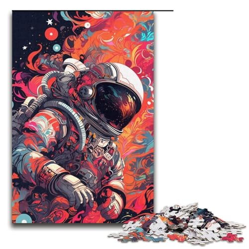 Puzzle für Erwachsene, 1000 Teile, Astronauten-Puzzle, Spielzeug zum Stressabbau, schwierige Herausforderung, Größe 38 x 26 cm Puzzle für Erwachsene, 1000 Teile, Astronauten-Puzzle, Spielzeug zum Stressabbau, schwierige Herausforderung, Größe 38 x 26 cm von LLONGKT
