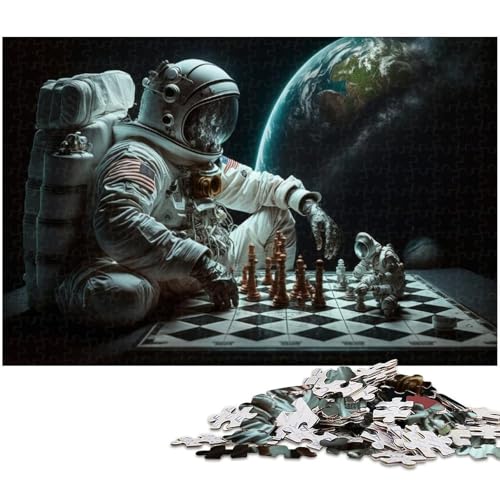 Puzzle für Erwachsene, 1000 Teile, Astronauten-Puzzle für Erwachsene, Holzpuzzle, Größe 50 x 75 cm Puzzle für Erwachsene, 1000 Teile, Astronauten-Puzzle für Erwachsene, Holzpuzzle, Größe 50 x 75 cm von LLONGKT