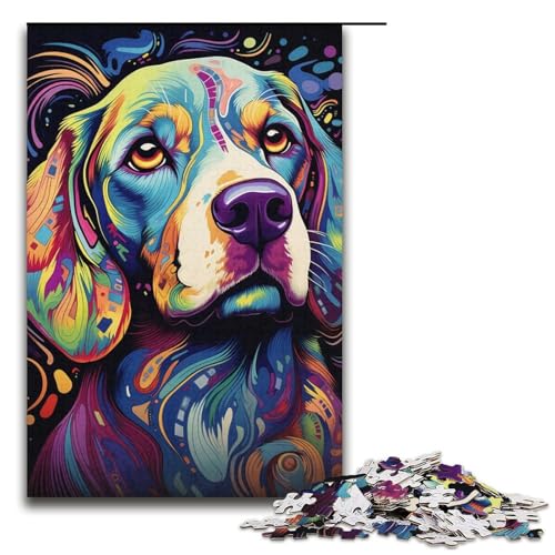 Puzzle für Erwachsene, 1000 Teile, Beagle-Spielzeug, Lernspiele, Stressabbau, Verbesserung des Gedächtnisses, Größe 38 x 26 cm Puzzle für Erwachsene, 1000 Teile, Beagle-Spielzeug, Lernspiele, Stressabbau, Verbesserung des Gedächtnisses, Größe 38 x 26 cm von LLONGKT