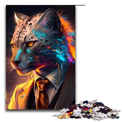 Puzzle für Erwachsene, 1000 Teile, Boss Ocelot, Familiendekoration, Größe 50 x 75 cm von LLONGKT