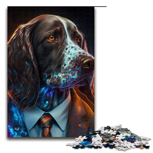 Puzzle für Erwachsene, 1000 Teile, Boss Pomeranian, Familiendekoration, Größe 50 x 75 cm Puzzle für Erwachsene, 1000 Teile, Boss Pomeranian, Familiendekoration, Größe 50 x 75 cm von LLONGKT