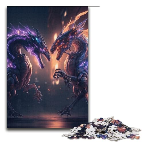 Puzzle für Erwachsene, 1000 Teile, Brave Dragon, Lernspiele für Zuhause, DIY-Spielzeug, Lernspiel für Geburtstag, Weihnachten, Größe 38 x 26 cm Puzzle für Erwachsene, 1000 Teile, Brave Dragon, Lernspiele für Zuhause, DIY-Spielzeug, Lernspiel für Geburtstag, Weihnachten, Größe 38 x 26 cm von LLONGKT