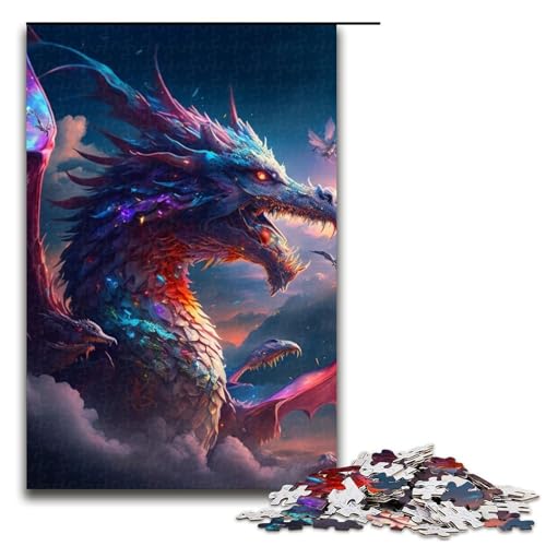 Puzzle für Erwachsene, 1000 Teile, Brave Dragon, Lernspiele für Zuhause, DIY-Spielzeug, Lernspiel für Geburtstag, Weihnachten, Größe 50 x 75 cm Puzzle für Erwachsene, 1000 Teile, Brave Dragon, Lernspiele für Zuhause, DIY-Spielzeug, Lernspiel für Geburtstag, Weihnachten, Größe 50 x 75 cm von LLONGKT