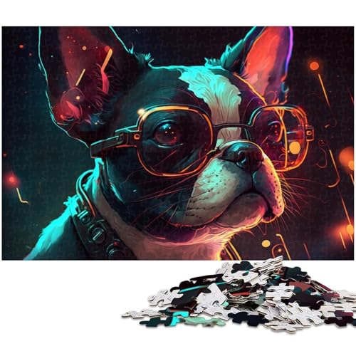 Puzzle für Erwachsene, 1000 Teile, Bulldoggen-Spielzeug, Lernspiele, Stressabbau, Geschenk für Geburtstage, Größe 50 x 75 cm Puzzle für Erwachsene, 1000 Teile, Bulldoggen-Spielzeug, Lernspiele, Stressabbau, Geschenk für Geburtstage, Größe 50 x 75 cm von LLONGKT