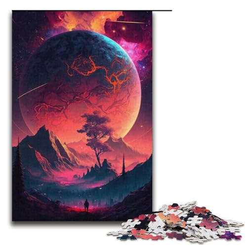 Puzzle für Erwachsene, 1000 Teile, Bunte Planeten-Berge, Puzzle, pädagogisches Spielzeug zum Stressabbau, Wanddekoration, einzigartige Geburtstagsgeschenke, Größe 38 x 26 cm Puzzle für Erwachsene, 1000 Teile, Bunte Planeten-Berge, Puzzle, pädagogisches Spielzeug zum Stressabbau, Wanddekoration, einzigartige Geburtstagsgeschenke, Größe 38 x 26 cm von LLONGKT