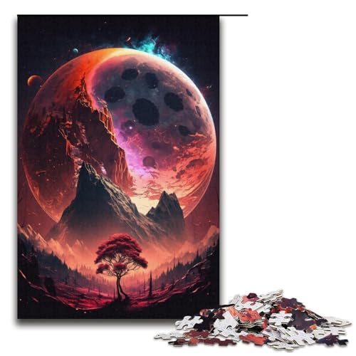 Puzzle für Erwachsene, 1000 Teile, Bunte Planeten-Berge, Puzzle, pädagogisches Spielzeug zum Stressabbau, Wanddekoration, einzigartige Geburtstagsgeschenke, Größe 38 x 26 cm Puzzle für Erwachsene, 1000 Teile, Bunte Planeten-Berge, Puzzle, pädagogisches Spielzeug zum Stressabbau, Wanddekoration, einzigartige Geburtstagsgeschenke, Größe 38 x 26 cm von LLONGKT
