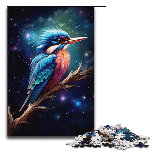 Puzzle für Erwachsene, 1000 Teile, Bunte Vögel, Puzzle-Spielzeug, Denkspiel, Geburtstagsgeschenk, Geschenke, Wandkunst (Größe 38 x 26 cm) von LLONGKT