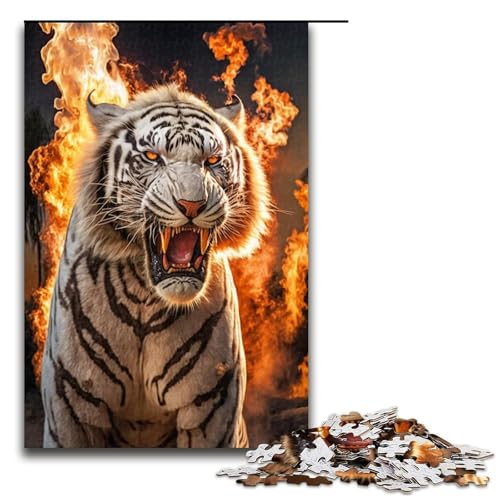 Puzzle für Erwachsene, 1000 Teile, Captive Fire Tigers, anspruchsvolles Spiel, tolles Geschenk für Spiele, geeignet für und Jugendliche ab 14 Jahren, Größe 50 x 75 cm Puzzle für Erwachsene, 1000 Teile, Captive Fire Tigers, anspruchsvolles Spiel, tolles Geschenk für Spiele, geeignet für und Jugendliche ab 14 Jahren, Größe 50 x 75 cm von LLONGKT