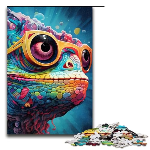 Puzzle für Erwachsene, 1000 Teile, Chamäleon-Puzzle, Eltern-Kind-Interaktion, geeignet für Jugendliche ab 14 Jahren von LLONGKT