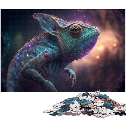 Puzzle für Erwachsene, 1000 Teile, Chamäleon-Puzzle, Eltern-Kind-Interaktion, geeignet für Jugendliche ab 14 Jahren von LLONGKT