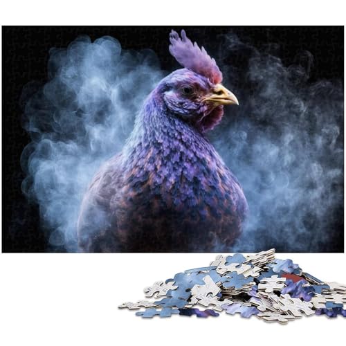 Puzzle für Erwachsene, 1000 Teile, Chicken Nebula-Puzzle mit passendem Poster und Quizblatt, für Jugendliche ab 14 Jahren, Größe 50 x 75 cm von LLONGKT