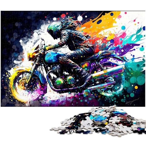 Puzzle für Erwachsene, 1000 Teile, Cooles Motorrad-Puzzle, lehrreich, lustiges Lernpuzzle, geeignet für Jugendliche ab 14 Jahren, Größe 50 x 75 cm Puzzle für Erwachsene, 1000 Teile, Cooles Motorrad-Puzzle, lehrreich, lustiges Lernpuzzle, geeignet für Jugendliche ab 14 Jahren, Größe 50 x 75 cm von LLONGKT