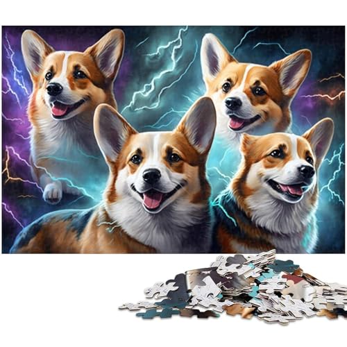 Puzzle für Erwachsene, 1000 Teile, Corgi-Spielzeug, Lernspiele, Stressabbau, Geschenk für Geburtstage, Größe 50 x 75 cm Puzzle für Erwachsene, 1000 Teile, Corgi-Spielzeug, Lernspiele, Stressabbau, Geschenk für Geburtstage, Größe 50 x 75 cm von LLONGKT
