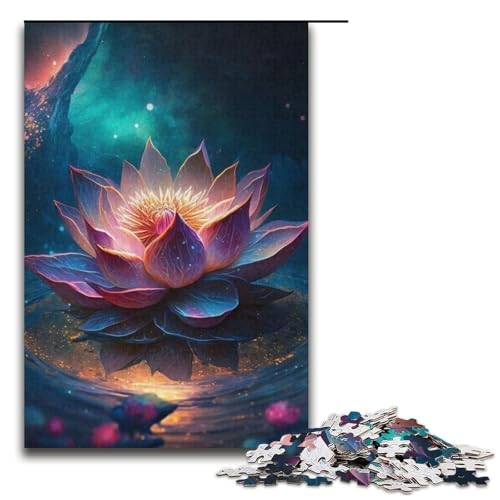 Puzzle für Erwachsene, 1000 Teile, Cosmic Lotus, Lernspiele für Zuhause, DIY-Spielzeug, Lernspiel für Geburtstag, Weihnachten, Größe 38 x 26 cm Puzzle für Erwachsene, 1000 Teile, Cosmic Lotus, Lernspiele für Zuhause, DIY-Spielzeug, Lernspiel für Geburtstag, Weihnachten, Größe 38 x 26 cm von LLONGKT
