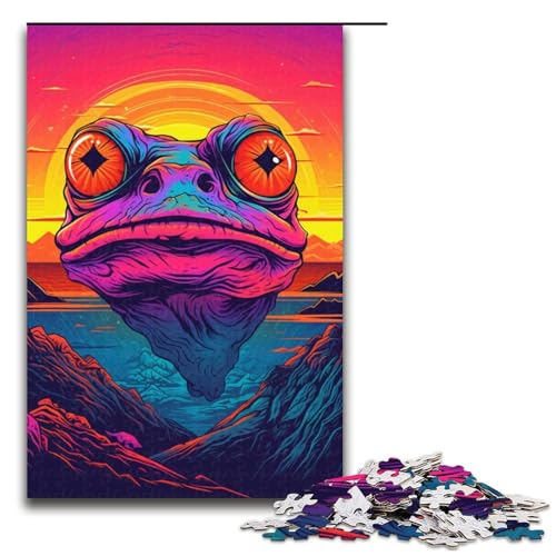 Puzzle für Erwachsene, 1000 Teile, Der Kopf des Froschs, Sonnenuntergang, Lernspiele für Zuhause, DIY-Spielzeug, Lernspiel für Geburtstag, Weihnachten, Größe 50 x 75 cm Puzzle für Erwachsene, 1000 Teile, Der Kopf des Froschs, Sonnenuntergang, Lernspiele für Zuhause, DIY-Spielzeug, Lernspiel für Geburtstag, Weihnachten, Größe 50 x 75 cm von LLONGKT