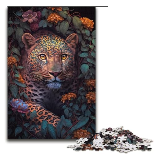 Puzzle für Erwachsene, 1000 Teile, Der geblümte Leopard, Lernspiele für Zuhause, DIY-Spielzeug, Lernspiel für Geburtstag, Weihnachten, Größe 38 x 26 cm Puzzle für Erwachsene, 1000 Teile, Der geblümte Leopard, Lernspiele für Zuhause, DIY-Spielzeug, Lernspiel für Geburtstag, Weihnachten, Größe 38 x 26 cm von LLONGKT