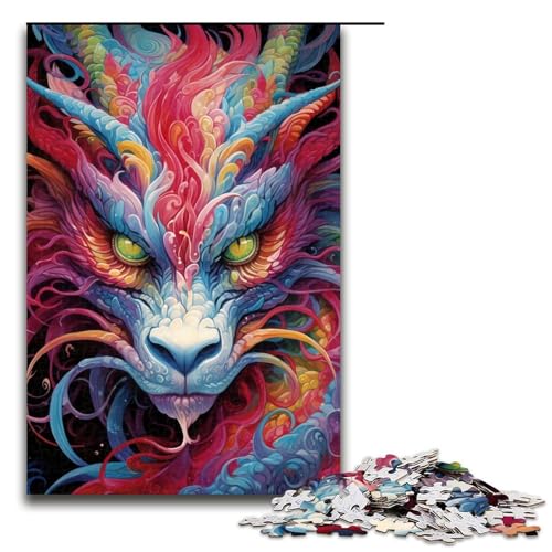 Puzzle für Erwachsene, 1000 Teile, Drachen-Puzzle, Holzpuzzle, Familiendekoration, Größe 50 x 75 cm Puzzle für Erwachsene, 1000 Teile, Drachen-Puzzle, Holzpuzzle, Familiendekoration, Größe 50 x 75 cm von LLONGKT