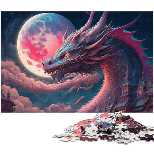 Puzzle für Erwachsene, 1000 Teile, Drachenpuzzle im japanischen Stil, Denkspiel, Spaß für zu Hause, Geburtstagsgeschenk, Reisegeschenk, Größe 50 x 75 cm Puzzle für Erwachsene, 1000 Teile, Drachenpuzzle im japanischen Stil, Denkspiel, Spaß für zu Hause, Geburtstagsgeschenk, Reisegeschenk, Größe 50 x 75 cm von LLONGKT
