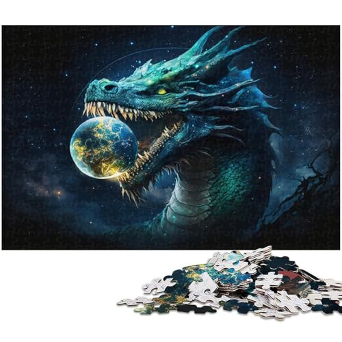 Puzzle für Erwachsene, 1000 Teile, Dschungeldrache, Spielzeug, Lernspiele, Stressabbau, Geschenk zum Geburtstag, Größe 38 x 26 cm Puzzle für Erwachsene, 1000 Teile, Dschungeldrache, Spielzeug, Lernspiele, Stressabbau, Geschenk zum Geburtstag, Größe 38 x 26 cm von LLONGKT