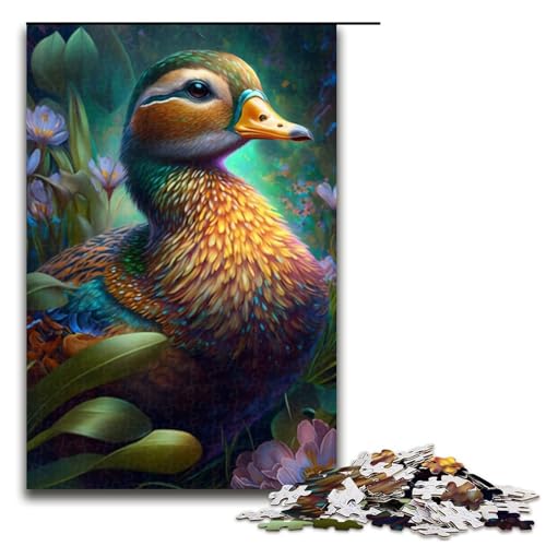 Puzzle für Erwachsene, 1000 Teile, Dschungelente, Lernspiele, Heimdekoration, Puzzlegröße 50 x 75 cm von LLONGKT