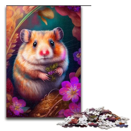 Puzzle für Erwachsene, 1000 Teile, Dschungelhamster, Familiendekoration, Größe 50 x 75 cm von LLONGKT