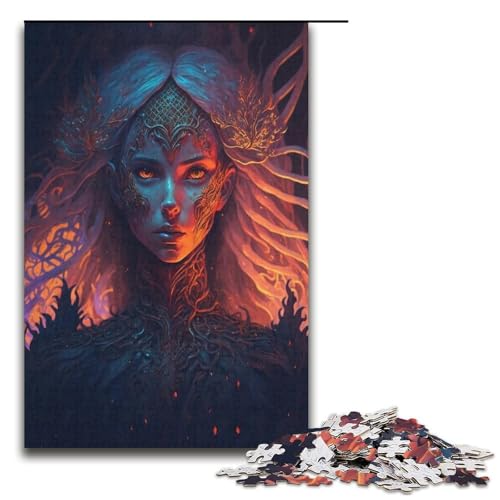 Puzzle für Erwachsene, 1000 Teile, Dunkles Mädchen, Lernspiele für Zuhause, DIY-Spielzeug, Lernspiel für Geburtstag, Weihnachten, Größe 38 x 26 cm Puzzle für Erwachsene, 1000 Teile, Dunkles Mädchen, Lernspiele für Zuhause, DIY-Spielzeug, Lernspiel für Geburtstag, Weihnachten, Größe 38 x 26 cm von LLONGKT