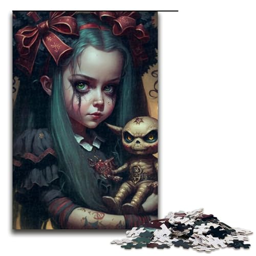 Puzzle für Erwachsene, 1000 Teile, Dunkles Mädchen, Lernspiele für Zuhause, DIY-Spielzeug, Lernspiel für Geburtstag, Weihnachten, Größe 50 x 75 cm Puzzle für Erwachsene, 1000 Teile, Dunkles Mädchen, Lernspiele für Zuhause, DIY-Spielzeug, Lernspiel für Geburtstag, Weihnachten, Größe 50 x 75 cm von LLONGKT
