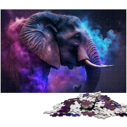 Puzzle für Erwachsene, 1000 Teile, Elefant, schwieriges Puzzle, jedes Teil ist einzigartig – herausforderndes Familienspaßspiel, Größe 50 x 75 cm Puzzle für Erwachsene, 1000 Teile, Elefant, schwieriges Puzzle, jedes Teil ist einzigartig – herausforderndes Familienspaßspiel, Größe 50 x 75 cm von LLONGKT