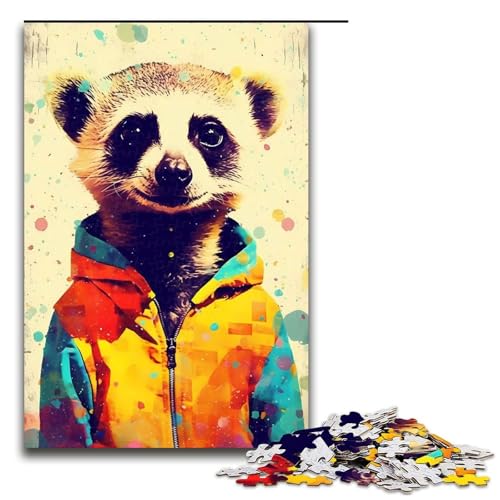 Puzzle für Erwachsene, 1000 Teile, Erdmännchen, Popart, Lernspiele für Zuhause, DIY-Spielzeug, Lernspiel für Geburtstag, Weihnachten, Größe 50 x 75 cm Puzzle für Erwachsene, 1000 Teile, Erdmännchen, Popart, Lernspiele für Zuhause, DIY-Spielzeug, Lernspiel für Geburtstag, Weihnachten, Größe 50 x 75 cm von LLONGKT