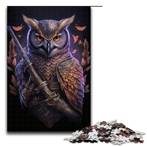 Puzzle für Erwachsene, 1000 Teile, Eulenkrieger, Puzzle, Spielzeug, Lernspiele, Stressabbau, EIN Kunstwerk, Größe 50 x 75 cm Puzzle für Erwachsene, 1000 Teile, Eulenkrieger, Puzzle, Spielzeug, Lernspiele, Stressabbau, EIN Kunstwerk, Größe 50 x 75 cm von LLONGKT