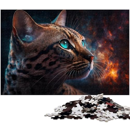 Puzzle für Erwachsene, 1000 Teile, Fantasie-Katzen-Puzzle, Denkspiel, Spaß für zu Hause, Geburtstagsgeschenk, Reisegeschenk, Größe 50 x 75 cm Puzzle für Erwachsene, 1000 Teile, Fantasie-Katzen-Puzzle, Denkspiel, Spaß für zu Hause, Geburtstagsgeschenk, Reisegeschenk, Größe 50 x 75 cm von LLONGKT