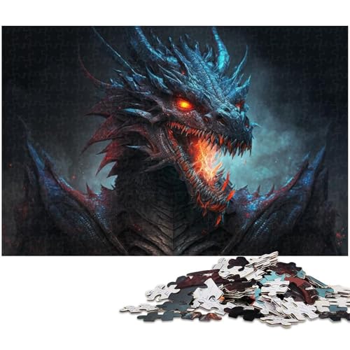 Puzzle für Erwachsene, 1000 Teile, Fantasie-Puzzle mit fliegendem Drachen, Denkspiel, Spaß für zu Hause, Geburtstagsgeschenk, Reisegeschenk, Größe 38 x 26 cm Puzzle für Erwachsene, 1000 Teile, Fantasie-Puzzle mit fliegendem Drachen, Denkspiel, Spaß für zu Hause, Geburtstagsgeschenk, Reisegeschenk, Größe 38 x 26 cm von LLONGKT