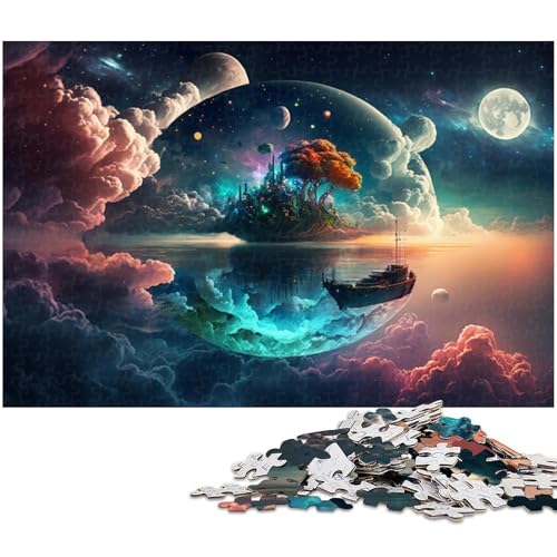 Puzzle für Erwachsene, 1000 Teile, Fantasieplaneten, Wolken, Spielzeug, Lernspiele, Stressabbau, Geschenk zum Geburtstag, Größe 38 x 26 cm Puzzle für Erwachsene, 1000 Teile, Fantasieplaneten, Wolken, Spielzeug, Lernspiele, Stressabbau, Geschenk zum Geburtstag, Größe 38 x 26 cm von LLONGKT