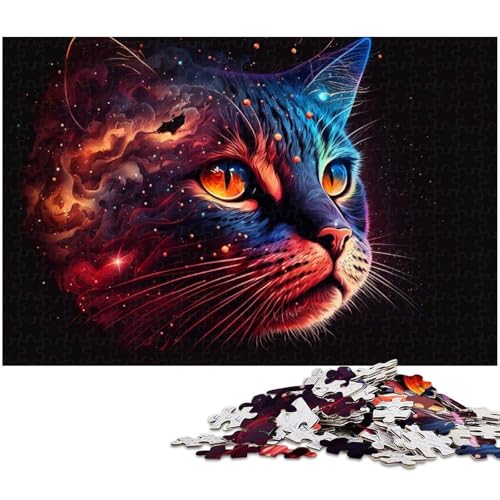 Puzzle für Erwachsene, 1000 Teile, Fantasy-Katzen-Puzzle, Quizspiel, ganze Familie, Größe 50 x 75 cm Puzzle für Erwachsene, 1000 Teile, Fantasy-Katzen-Puzzle, Quizspiel, ganze Familie, Größe 50 x 75 cm von LLONGKT