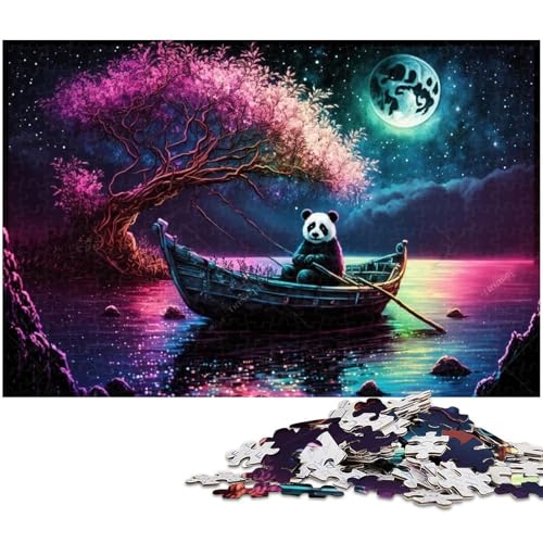 Puzzle für Erwachsene, 1000 Teile, Fantasy-Panda-Puzzle, Quizspiel, ganze Familie, Größe 50 x 75 cm Puzzle für Erwachsene, 1000 Teile, Fantasy-Panda-Puzzle, Quizspiel, ganze Familie, Größe 50 x 75 cm von LLONGKT