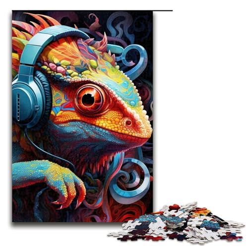 Puzzle für Erwachsene, 1000 Teile, Farbchamäleon-Spielzeug, Denkspiel, einzigartiges Herausforderungsspiel, Größe 50 x 75 cm Puzzle für Erwachsene, 1000 Teile, Farbchamäleon-Spielzeug, Denkspiel, einzigartiges Herausforderungsspiel, Größe 50 x 75 cm von LLONGKT