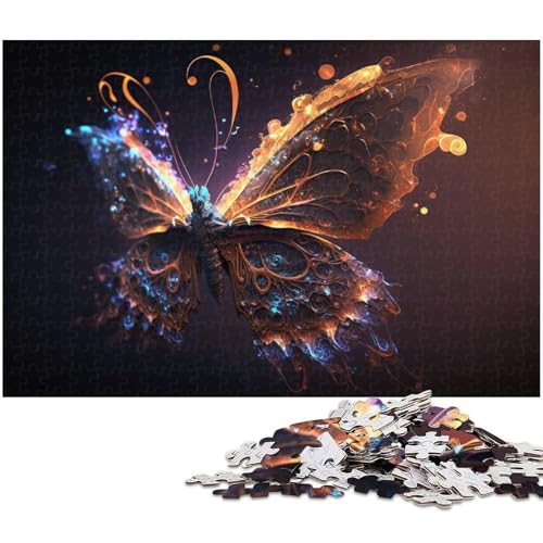 Puzzle für Erwachsene, 1000 Teile, Farbiges Schmetterlings-Denkspiel, ganze Familie, Größe 50 x 75 cm Puzzle für Erwachsene, 1000 Teile, Farbiges Schmetterlings-Denkspiel, ganze Familie, Größe 50 x 75 cm von LLONGKT