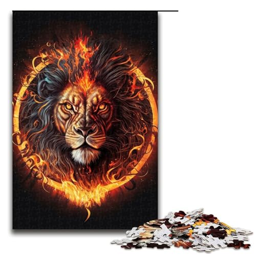 Puzzle für Erwachsene, 1000 Teile, Feuerlöwenkopf, Lernspiele für Zuhause, DIY-Spielzeug, Lernspiel für Geburtstag, Weihnachten, Größe 50 x 75 cm Puzzle für Erwachsene, 1000 Teile, Feuerlöwenkopf, Lernspiele für Zuhause, DIY-Spielzeug, Lernspiel für Geburtstag, Weihnachten, Größe 50 x 75 cm von LLONGKT