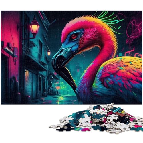 Puzzle für Erwachsene, 1000 Teile, Flamingo, anspruchsvolles Spiel, Geschenke, einzigartige Geburtstagsgröße, 38 x 26 cm Puzzle für Erwachsene, 1000 Teile, Flamingo, anspruchsvolles Spiel, Geschenke, einzigartige Geburtstagsgröße, 38 x 26 cm von LLONGKT
