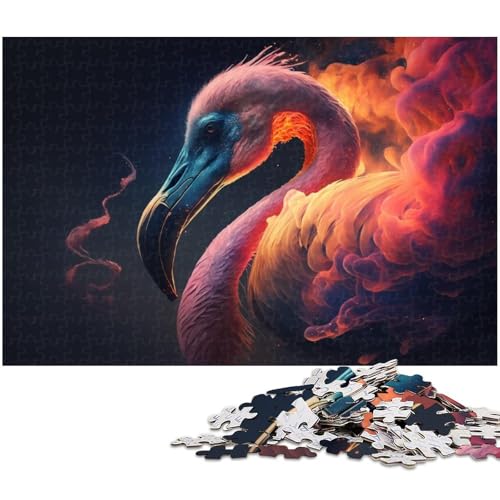 Puzzle für Erwachsene, 1000 Teile, Flamingo-Denkspiel, ganze Familie, Größe 50 x 75 cm von LLONGKT