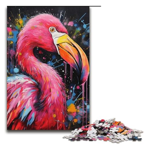Puzzle für Erwachsene, 1000 Teile, Flamingo-Puzzle, Eltern-Kind-Interaktion, geeignet für Jugendliche ab 14 Jahren von LLONGKT