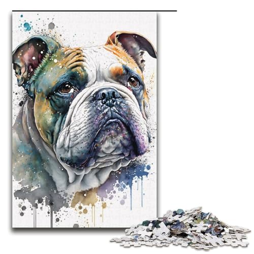 Puzzle für Erwachsene, 1000 Teile, Französische Bulldogge, Lernspiele für Zuhause, DIY-Spielzeug, Lernspiel für Geburtstag, Weihnachten, Größe 38 x 26 cm Puzzle für Erwachsene, 1000 Teile, Französische Bulldogge, Lernspiele für Zuhause, DIY-Spielzeug, Lernspiel für Geburtstag, Weihnachten, Größe 38 x 26 cm von LLONGKT