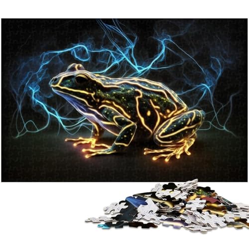 Puzzle für Erwachsene, 1000 Teile, Frosch-Puzzle, Denkspiel, Spaß für zu Hause, Aktivitäten, Geburtstagsgeschenk, Reisegeschenk, Größe 38 x 26 cm Puzzle für Erwachsene, 1000 Teile, Frosch-Puzzle, Denkspiel, Spaß für zu Hause, Aktivitäten, Geburtstagsgeschenk, Reisegeschenk, Größe 38 x 26 cm von LLONGKT