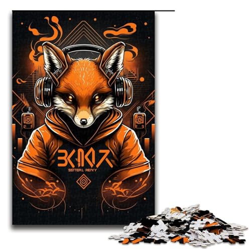 Puzzle für Erwachsene, 1000 Teile, Fuchs-Boxer-Puzzle, Geschenke für Erwachsene, Größe 50 x 75 cm von LLONGKT