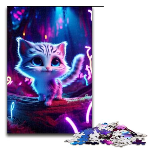Puzzle für Erwachsene, 1000 Teile, Fuchs-Puzzle, Familiendekoration, Größe 50 x 75 cm von LLONGKT