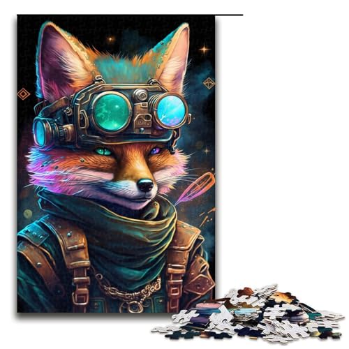 Puzzle für Erwachsene, 1000 Teile, Fuchs-Puzzle, Spielzeug zum Stressabbau, schwierige Herausforderung, Größe 50 x 75 cm Puzzle für Erwachsene, 1000 Teile, Fuchs-Puzzle, Spielzeug zum Stressabbau, schwierige Herausforderung, Größe 50 x 75 cm von LLONGKT