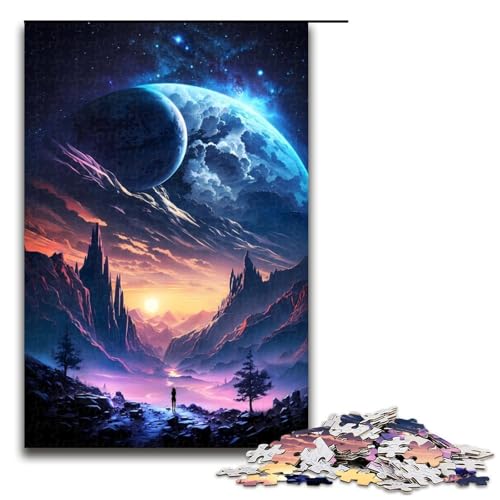 Puzzle für Erwachsene, 1000 Teile, Galactic Twilight Fantasy Puzzle – anspruchsvolles Spiel, tolles Geschenk für Spiele, geeignet für und Jugendliche ab 14 Jahren, Größe 50 x 75 cm Puzzle für Erwachsene, 1000 Teile, Galactic Twilight Fantasy Puzzle – anspruchsvolles Spiel, tolles Geschenk für Spiele, geeignet für und Jugendliche ab 14 Jahren, Größe 50 x 75 cm von LLONGKT
